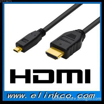 High Speed Micro HDMI Cable 3D Support 1080P with Ethernet
